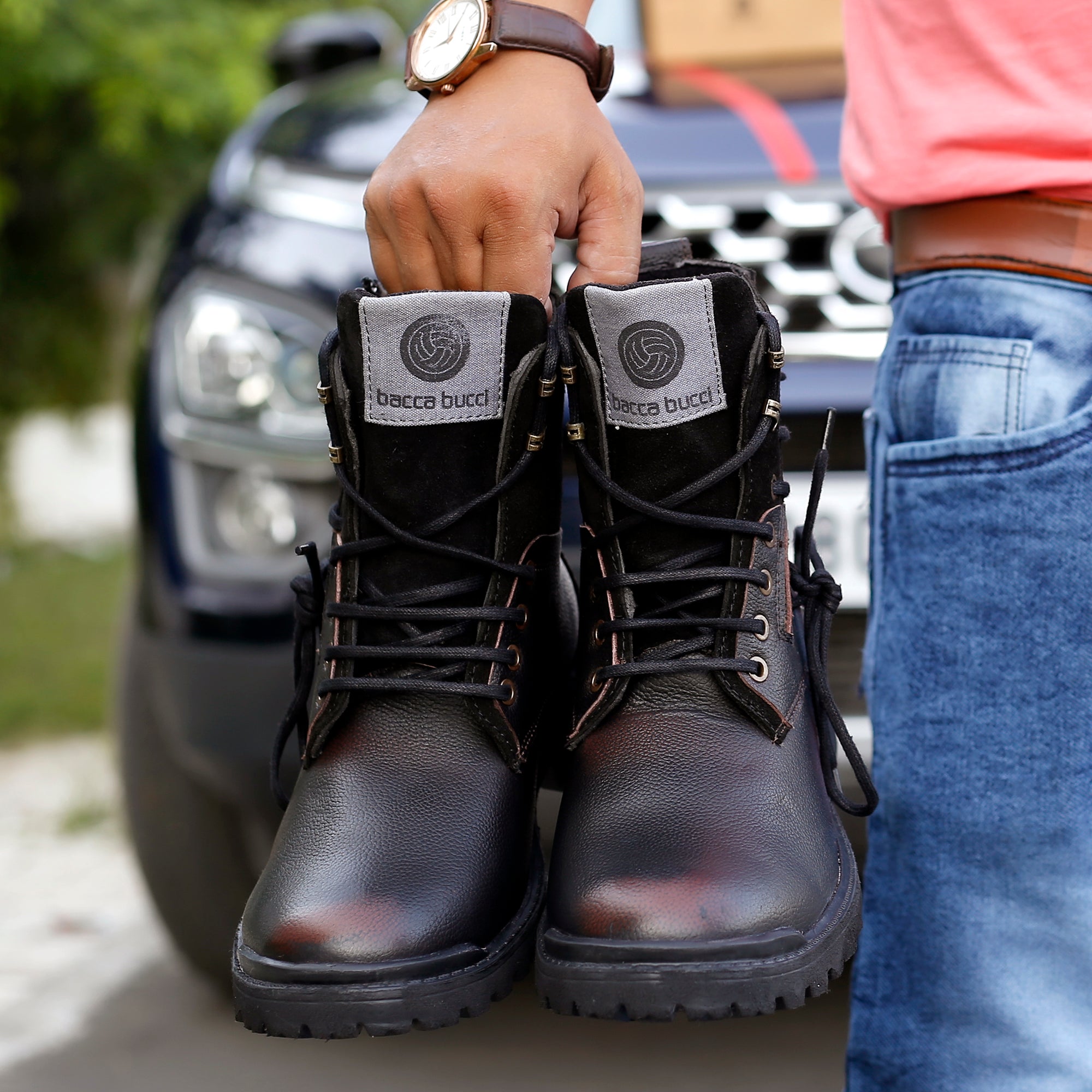 leather boots for men, mens leather combat boots, combat boots, brown boots