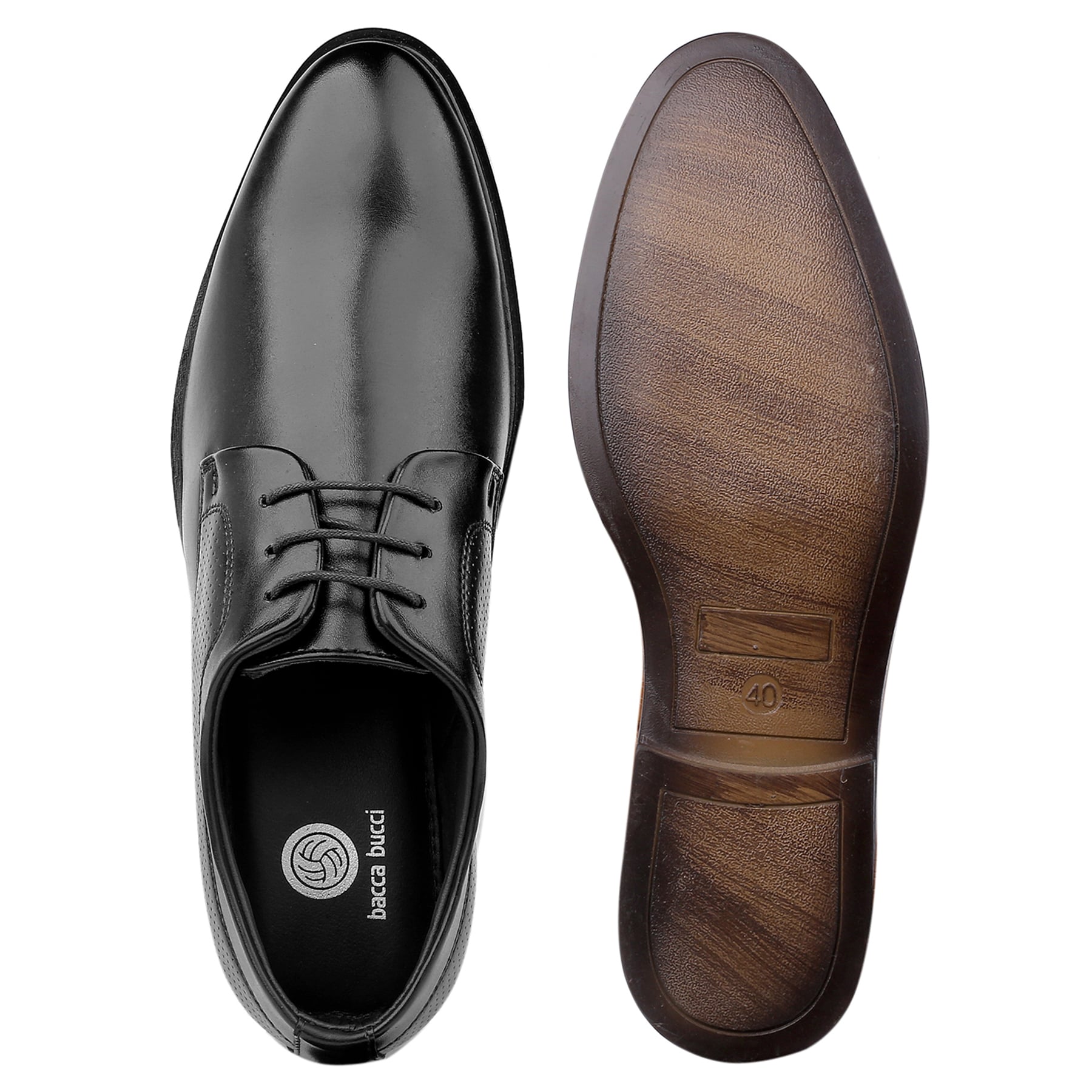 Bacca Bucci VANCOUVER Formal Shoes with Superior Comfort | All Day Wear Office Or Party Lace-up Shoes