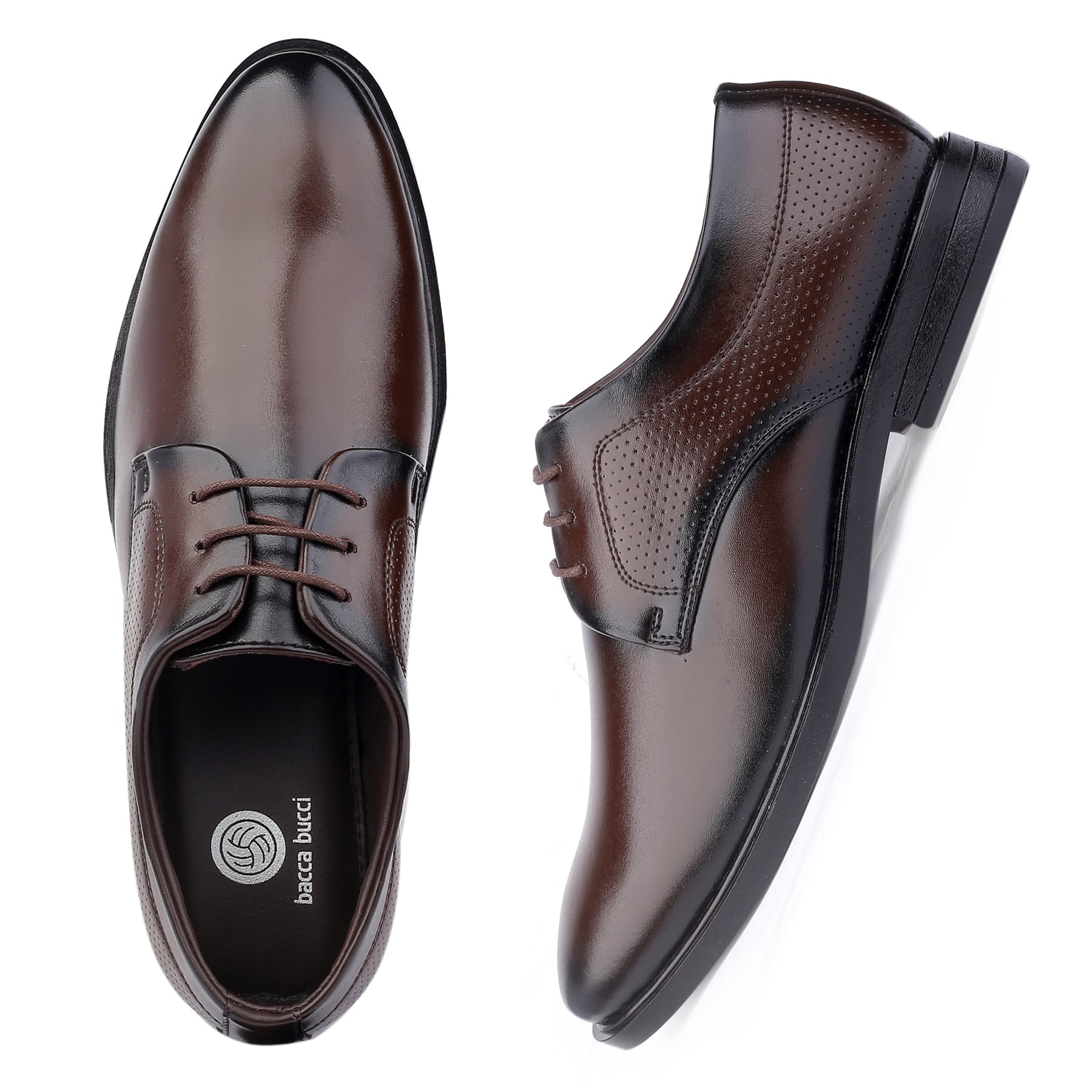 Bacca Bucci VANCOUVER Formal Shoes with Superior Comfort | All Day Wear Office Or Party Lace-up Shoes