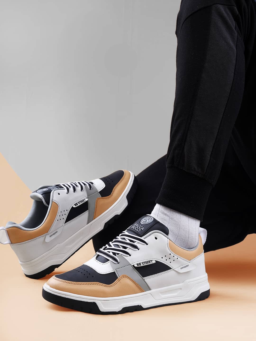 Bacca Bucci Urban Genesis 1.0 Sneakers: The Pinnacle of Street-Smart Elegance with Breathable Perforated Design and Robust Sole for the Modern Trailblazer