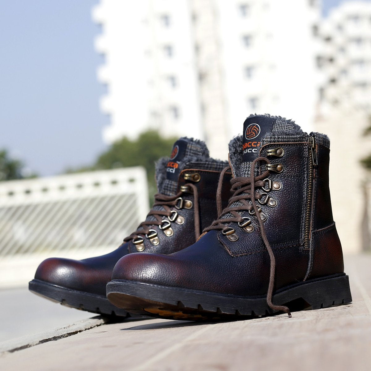 waterproof boots for men, mens snow boots, high top boots, genuine leather boots