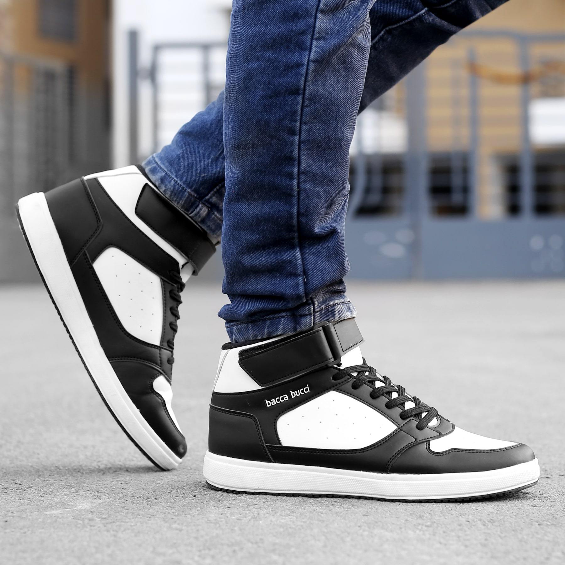 Bacca Bucci TIGER Men's Comfy Mid-Top Casual Chunky Streetwear Fashion Sneakers