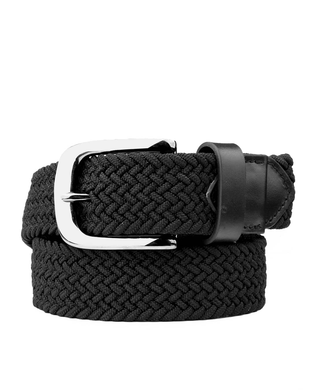elastic braided belts, casual belts