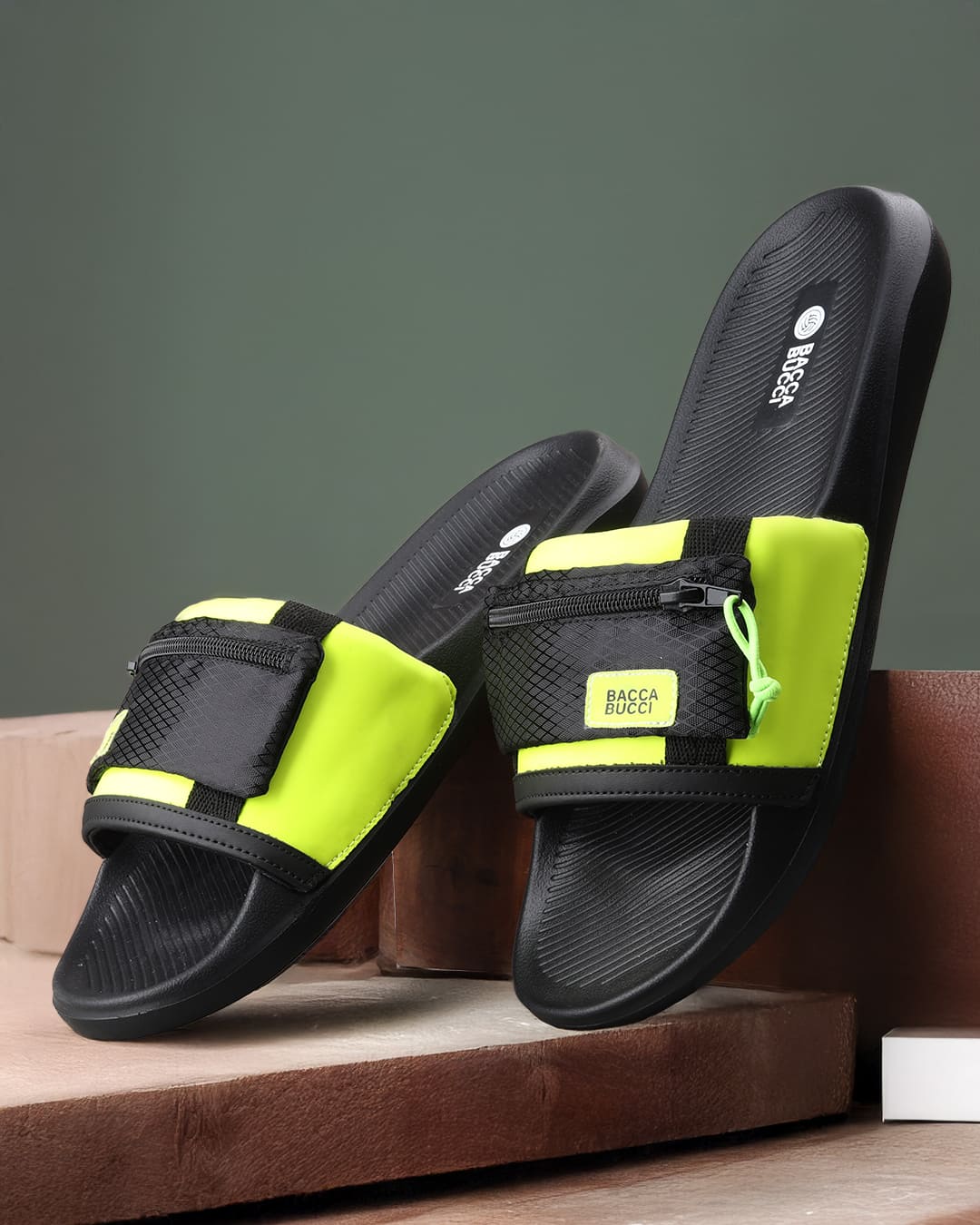 Bacca Bucci Stash Slide – Pocket Slides with Cushioned EVA Comfort