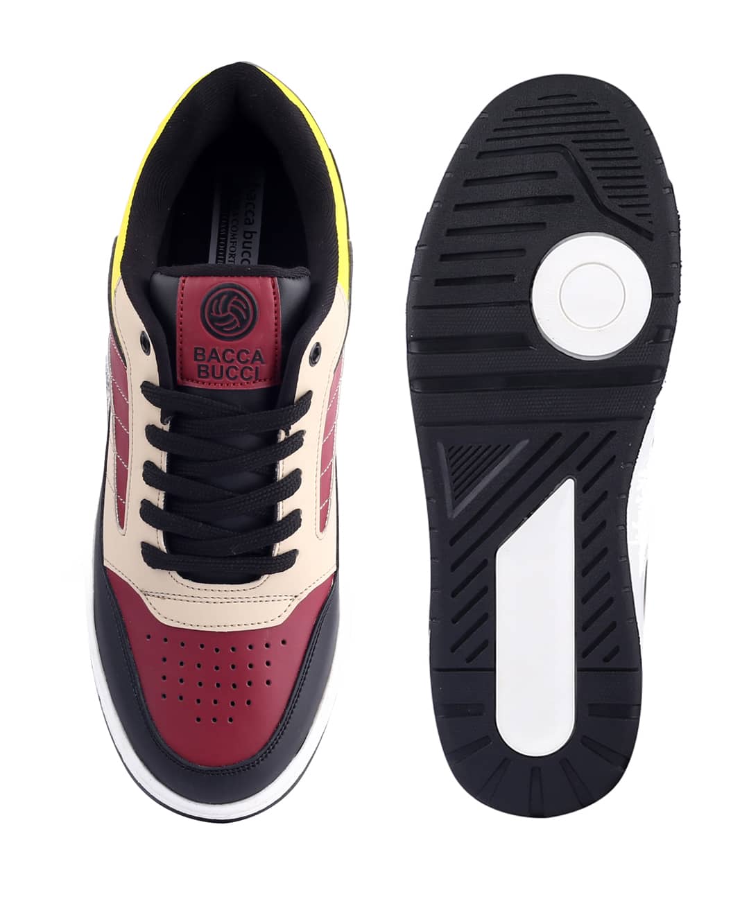 Bacca Bucci Downtown Dynamo Low-Top Sneakers: A Symphony of Style with Flat Outsole and Vibrant Color Blocking