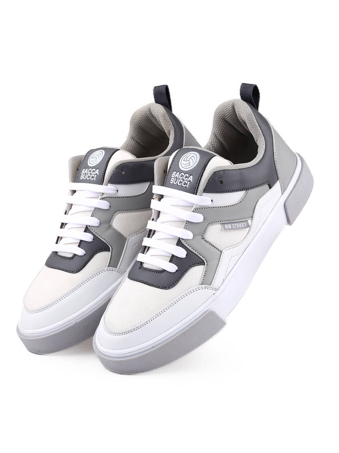 Bacca Bucci Shark Men’s Low-Top Sneakers – Lightweight Textile PU Mix with TPR Outsole