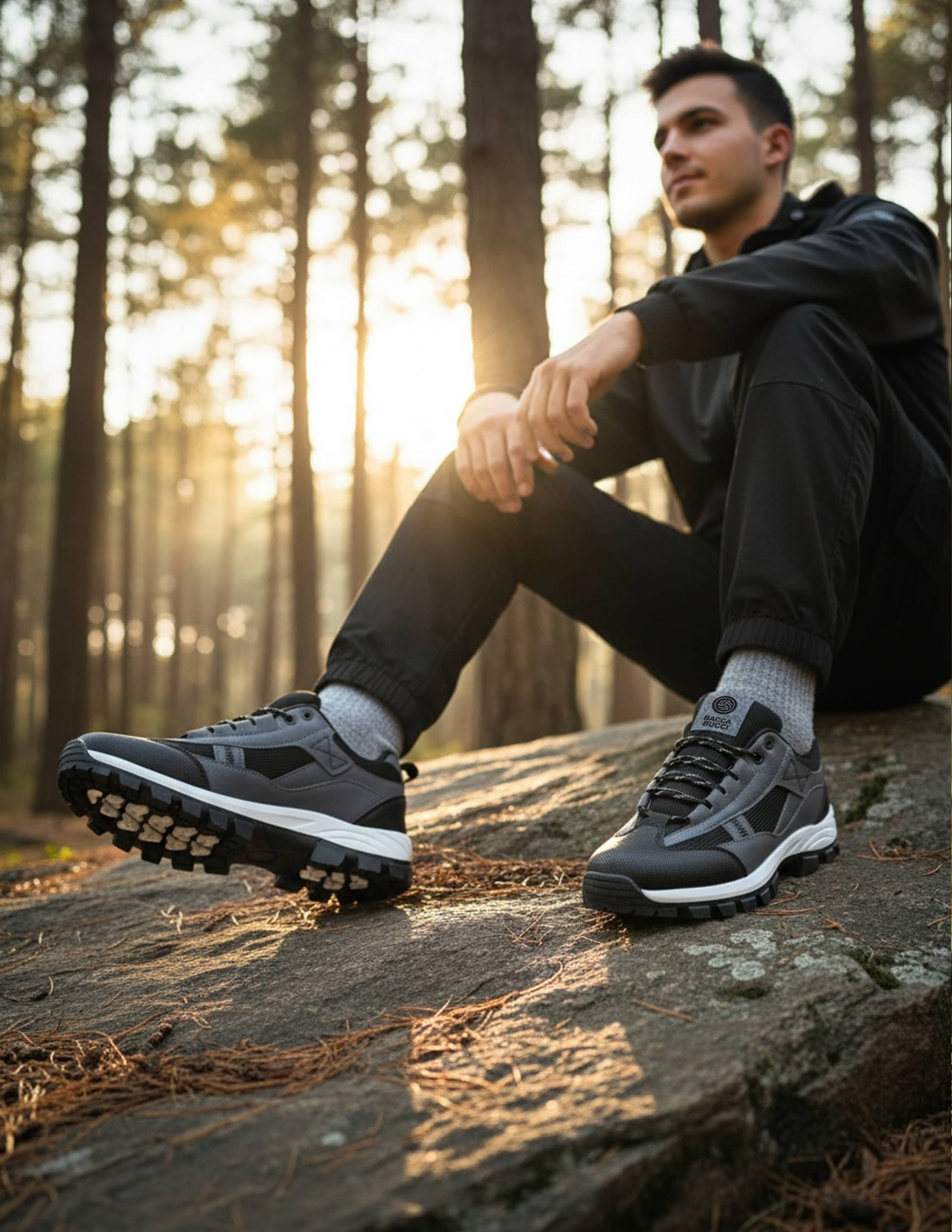 Bacca Bucci FOREST Low-Top Hiking Boots for Men