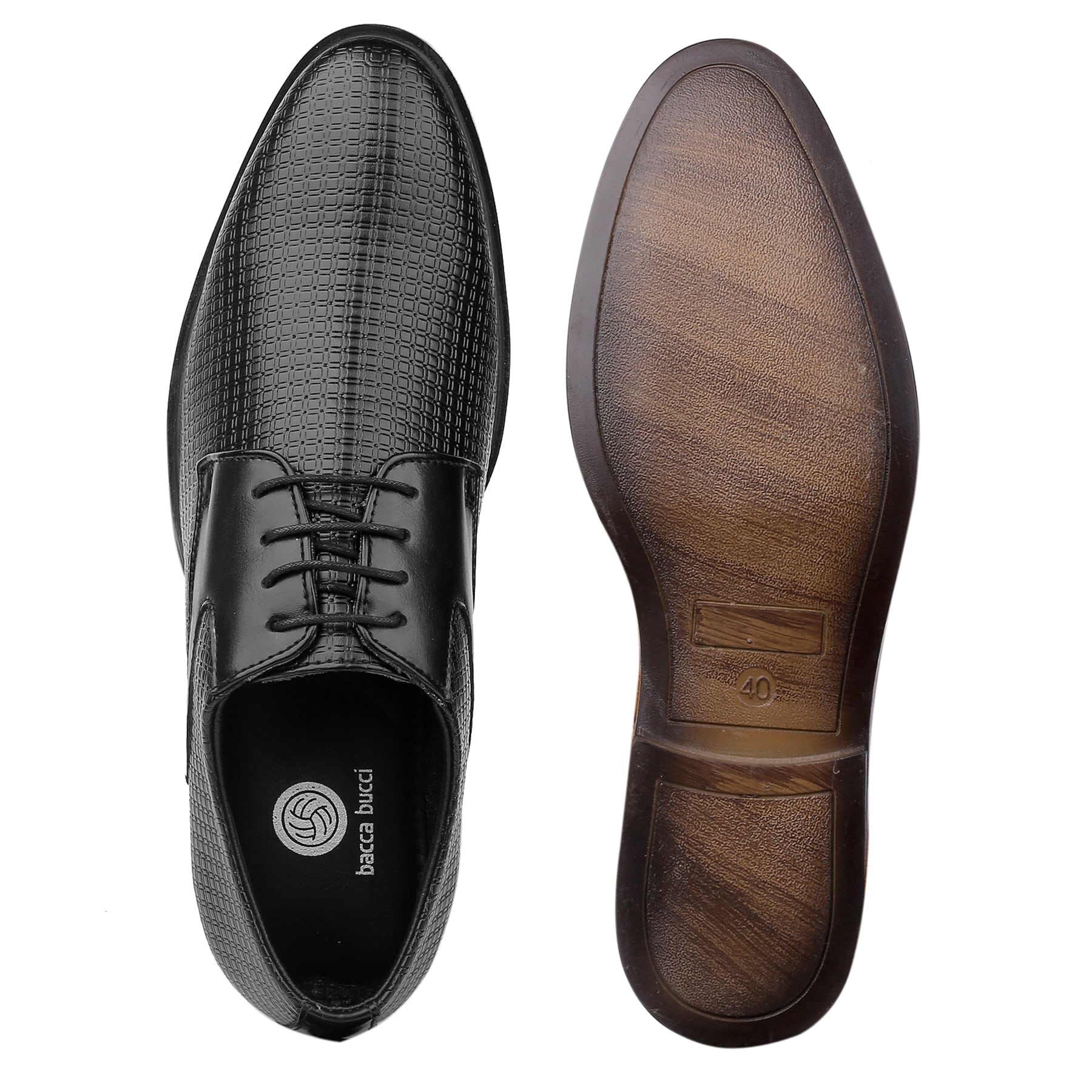 Bacca Bucci OSLO Formal Shoes with Superior Comfort |  All Day Wear Office Or Party Lace-up Shoes