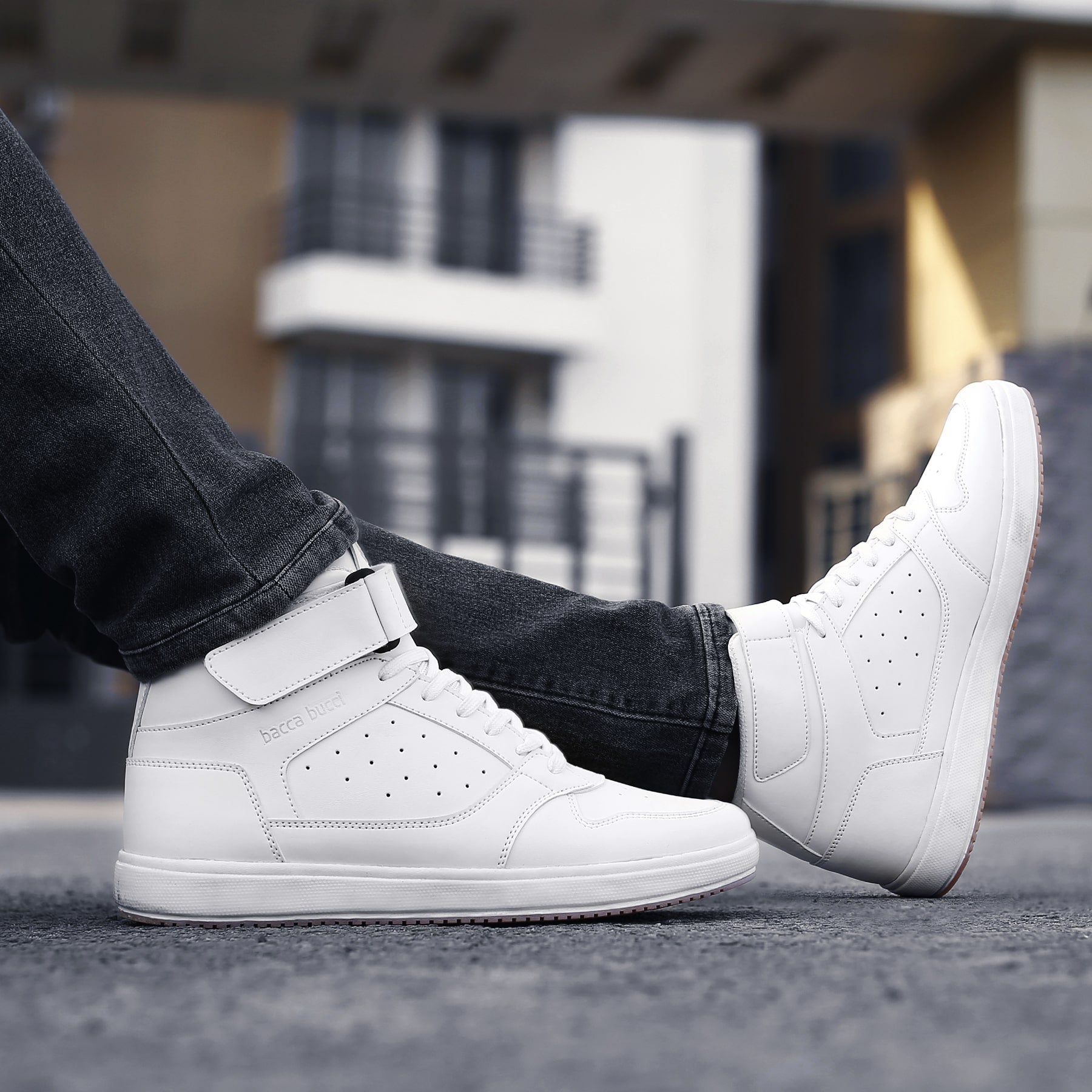 Bacca Bucci TIGER Men's Comfy Mid-Top Casual Chunky Streetwear Fashion Sneakers