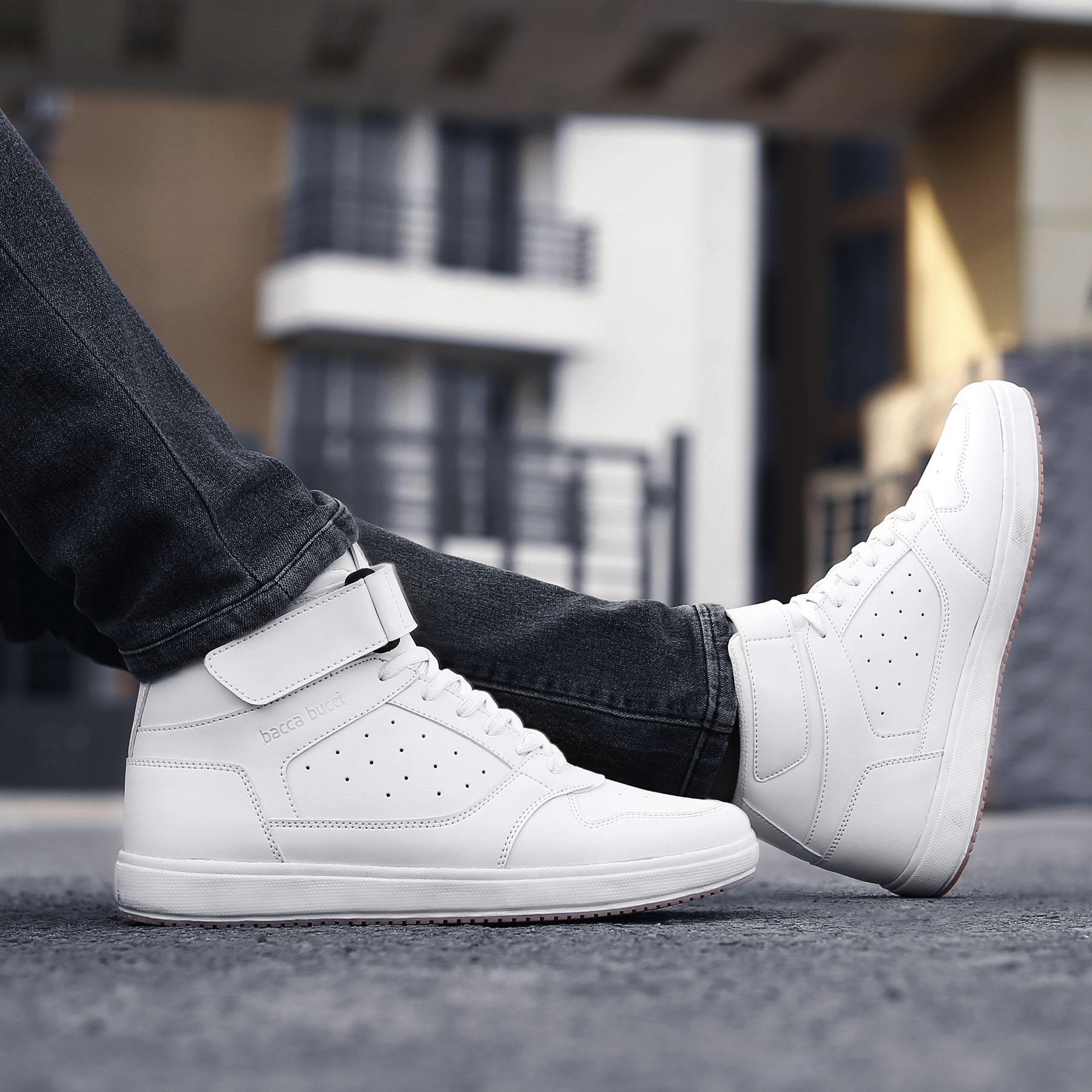 Bacca Bucci TIGER Men's Comfy Mid-Top Casual Chunky Streetwear Fashion Sneakers