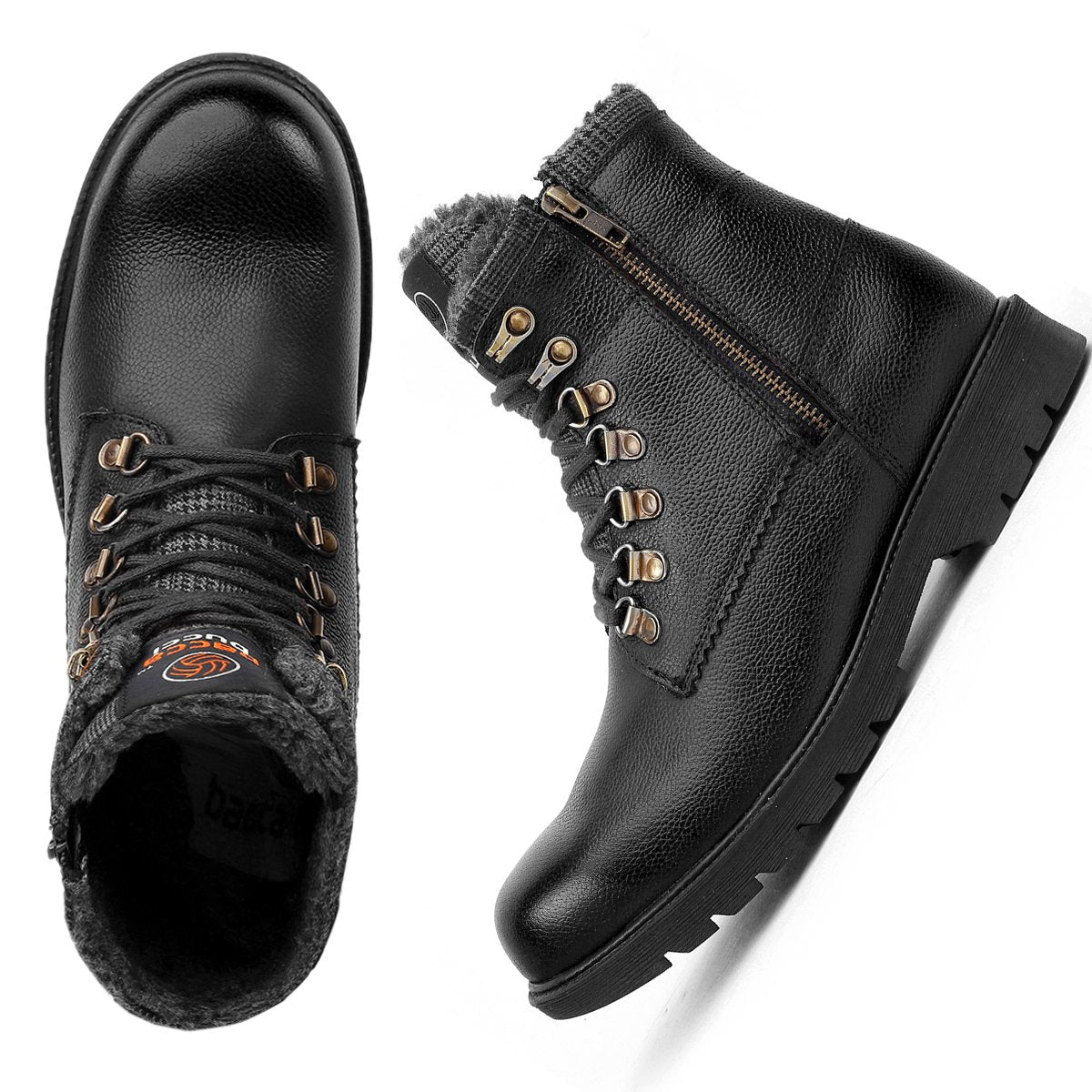 waterproof boots for men, mens snow boots, high top boots, genuine leather boots