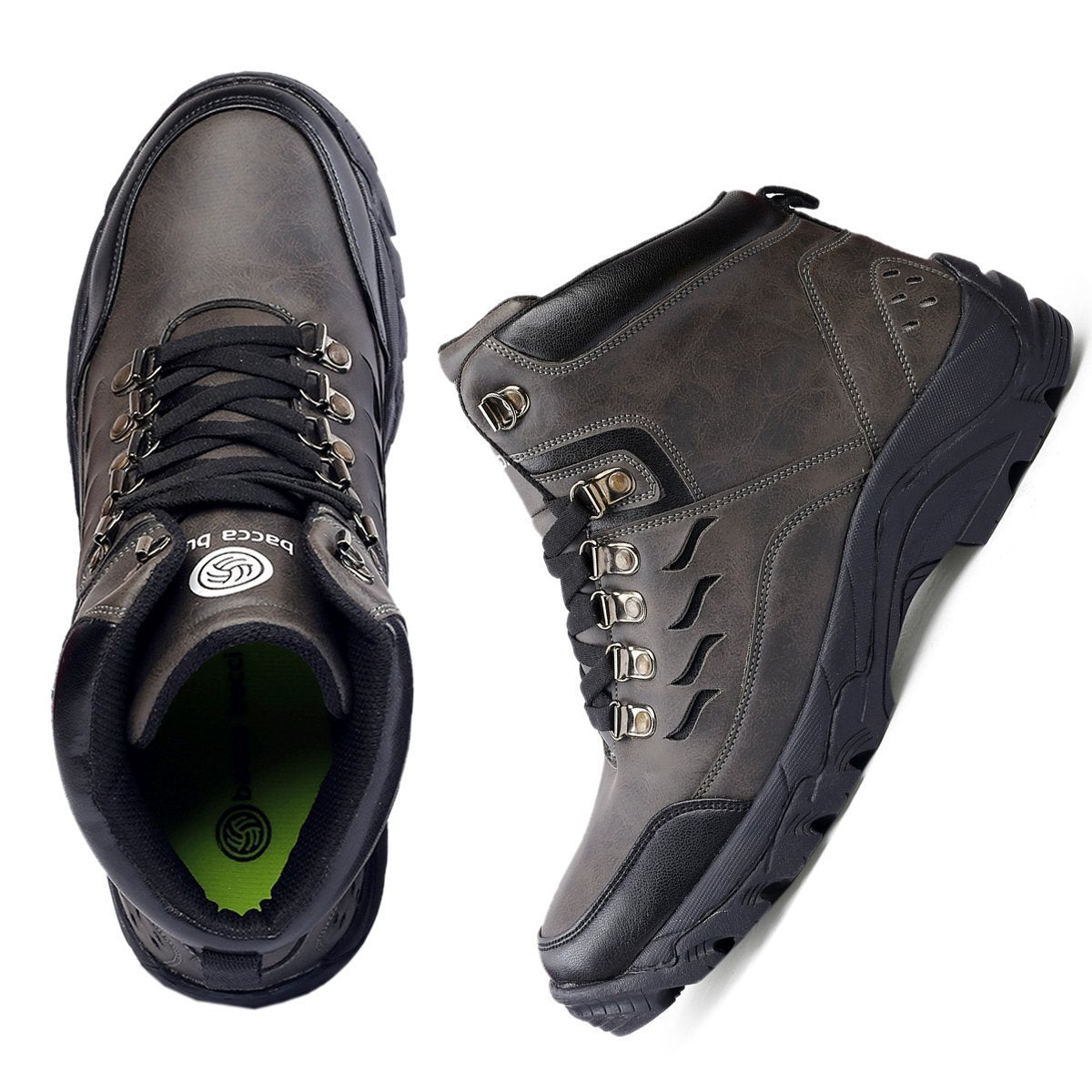 men snow boots, waterproof boots, high top ankle boots