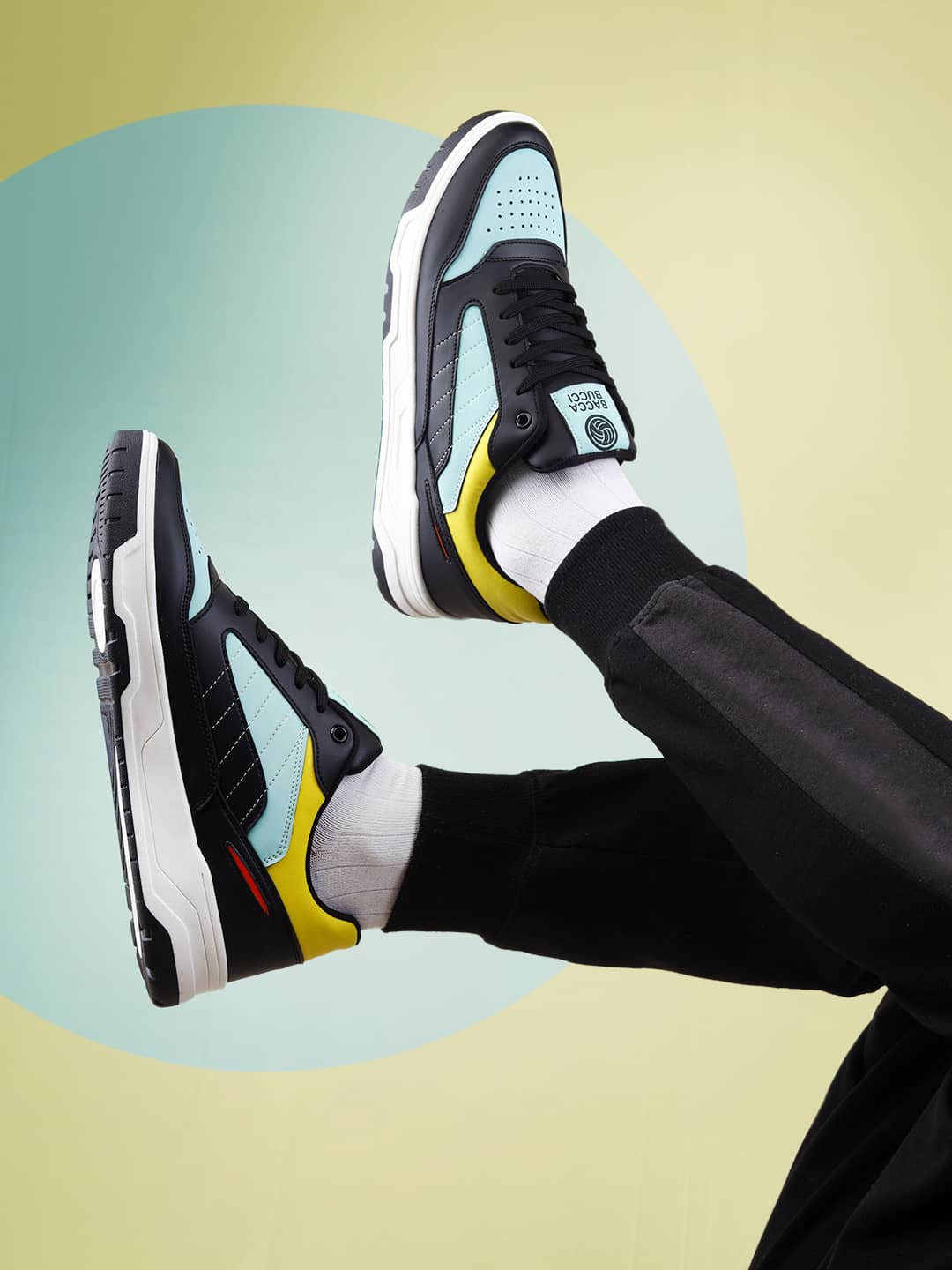 Bacca Bucci Downtown Dynamo Low-Top Sneakers: A Symphony of Style with Flat Outsole and Vibrant Color Blocking