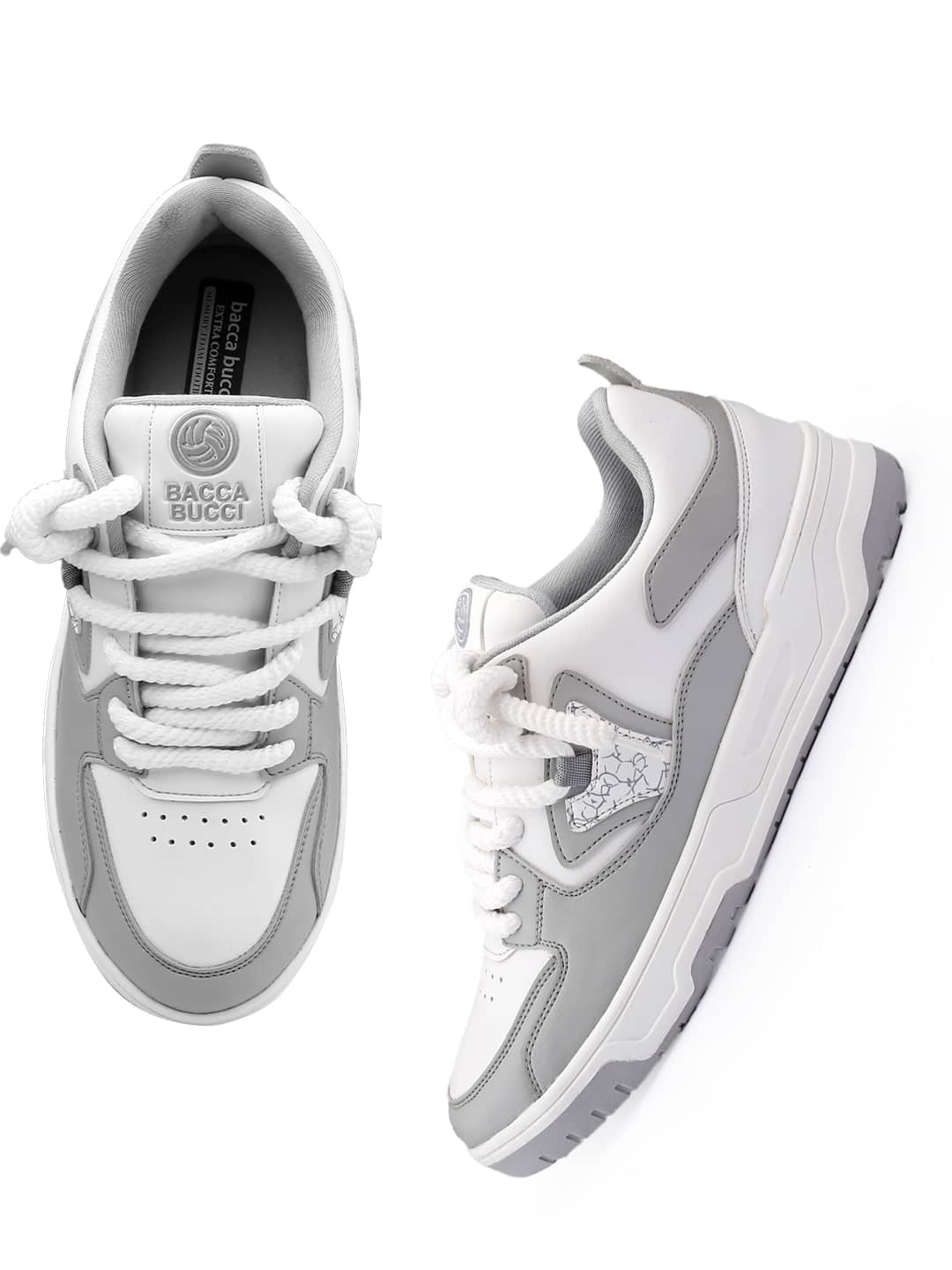 Bacca Bucci Stride Eclipse: Low-Top Flat-Sole Sneakers with Signature Thick Round Laces