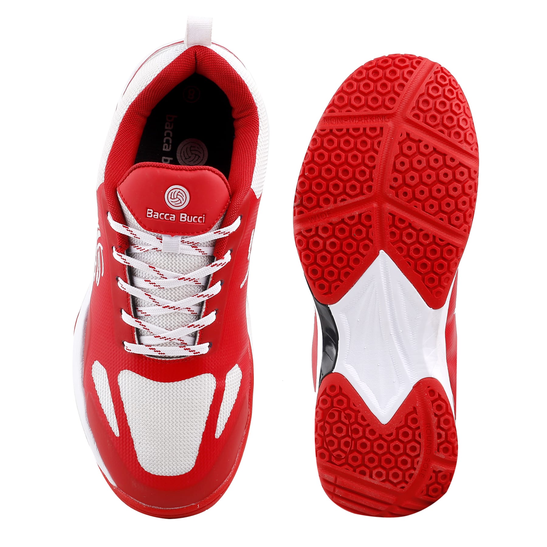 Bacca Bucci SMASHTREK All Court Badminton Shoes with Memory Padded Insocks and Arch Support